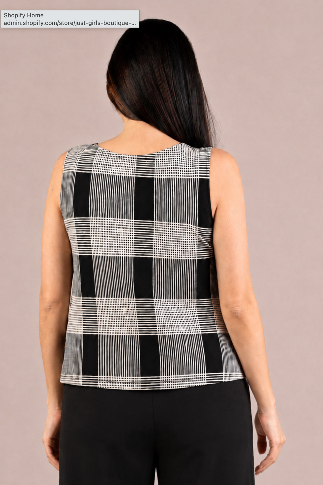 Nu Flared Shell, Cashew Plaid