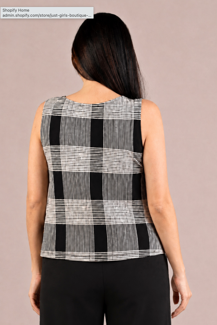 Nu Flared Shell, Cashew Plaid