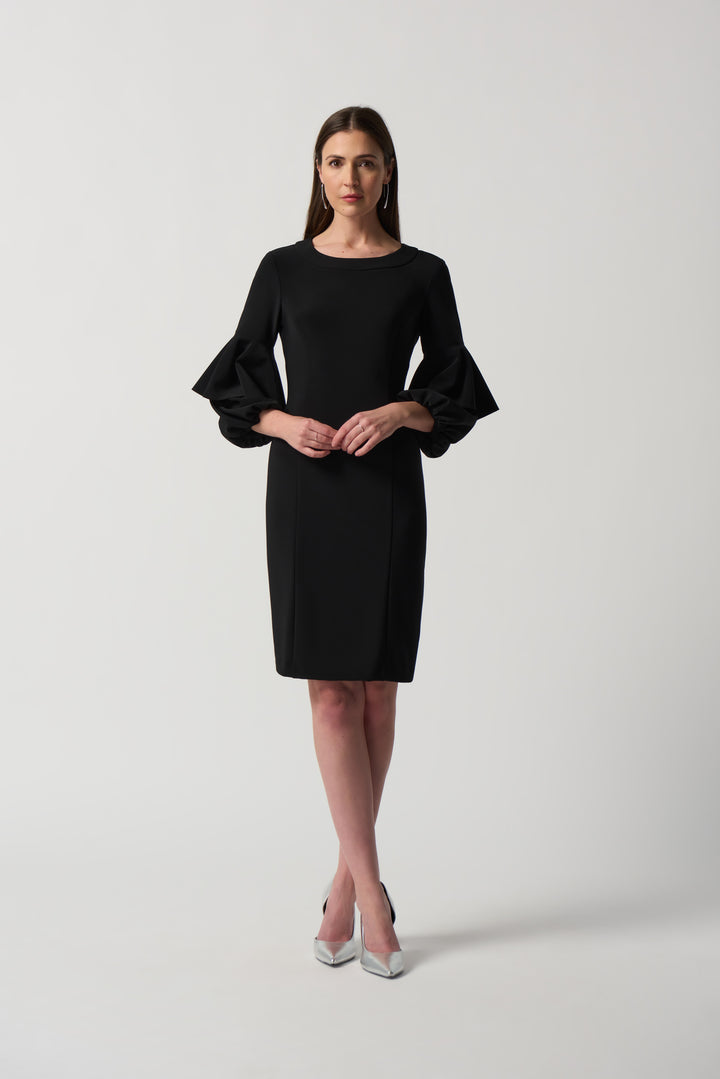 Stand Out Bell Sleeve Dress, Black