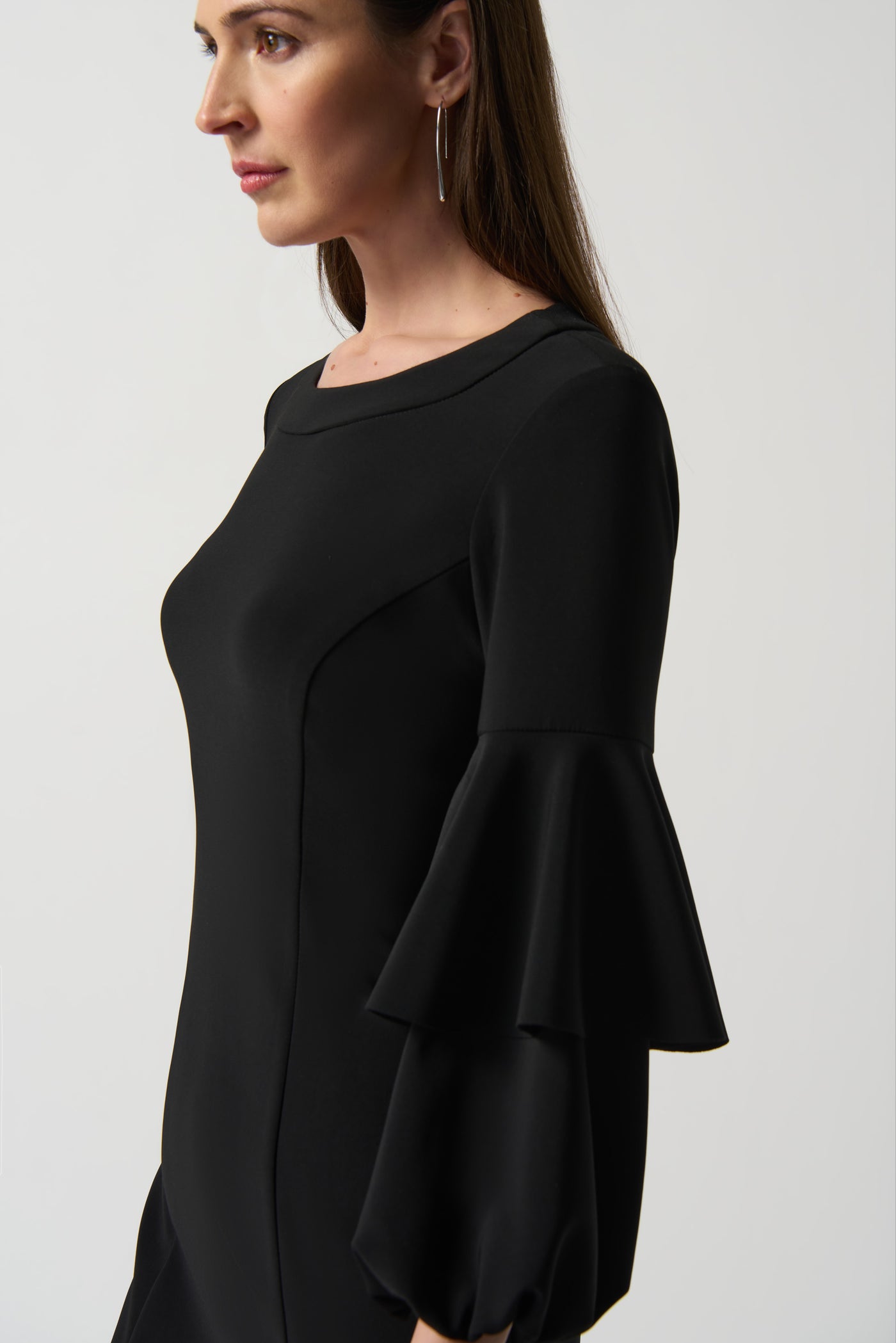 Stand Out Bell Sleeve Dress, Black