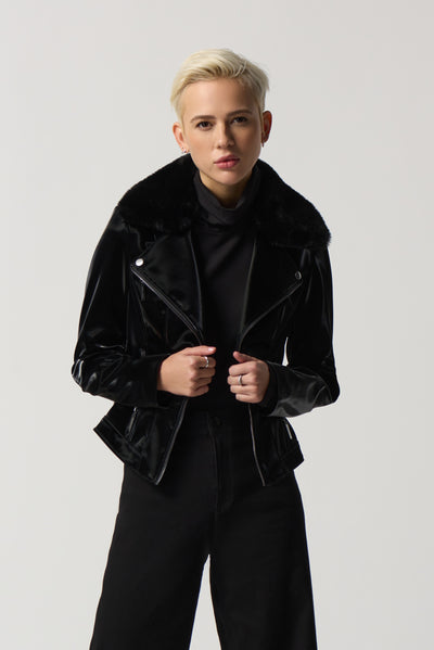 Stephanie Faux Leather Jacket