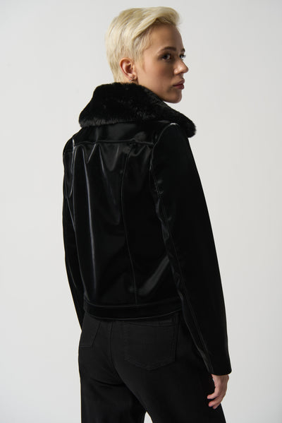 Stephanie Faux Leather Jacket