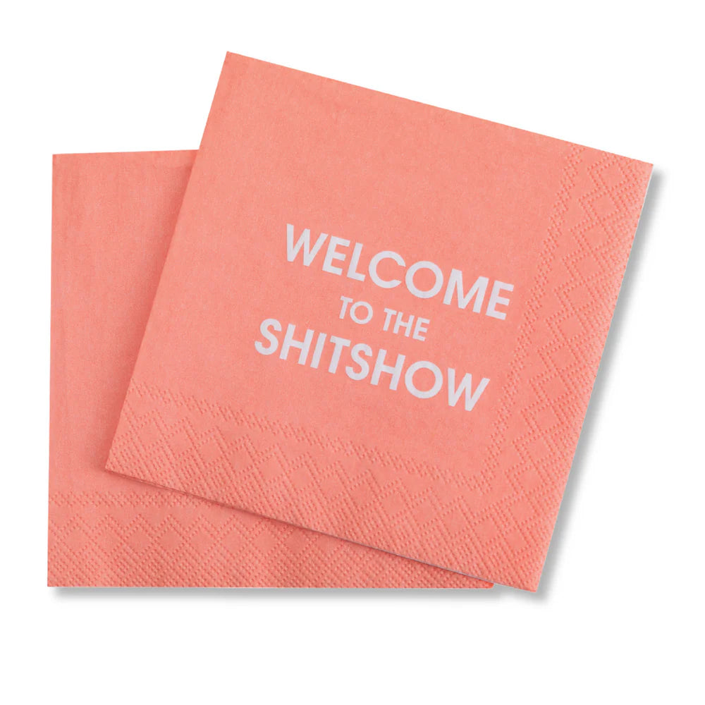 Welcome to the Shitshow Cocktail Napkin