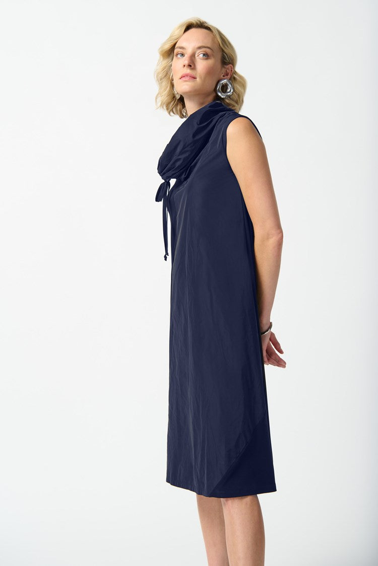 Raquel Silky Knit Dress, Navy