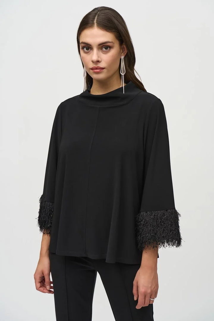 So Glam Fringe Sleeve Top