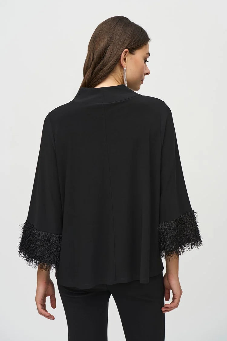 So Glam Fringe Sleeve Top