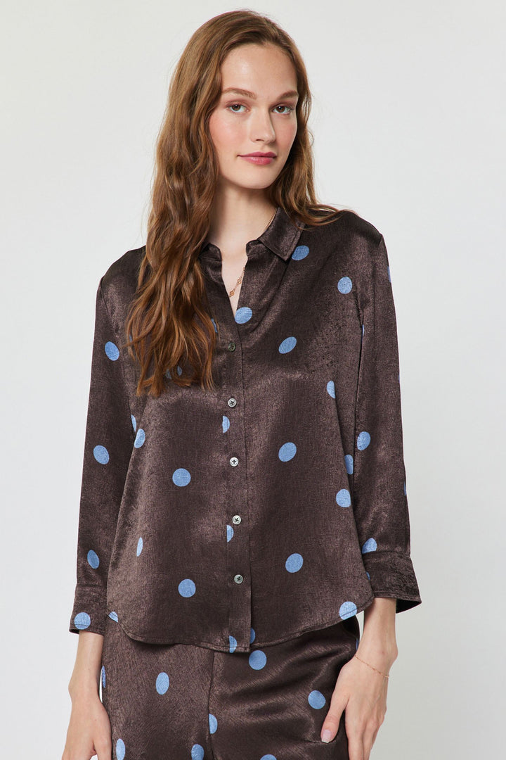 Cocoa Crush Button Up Blouse