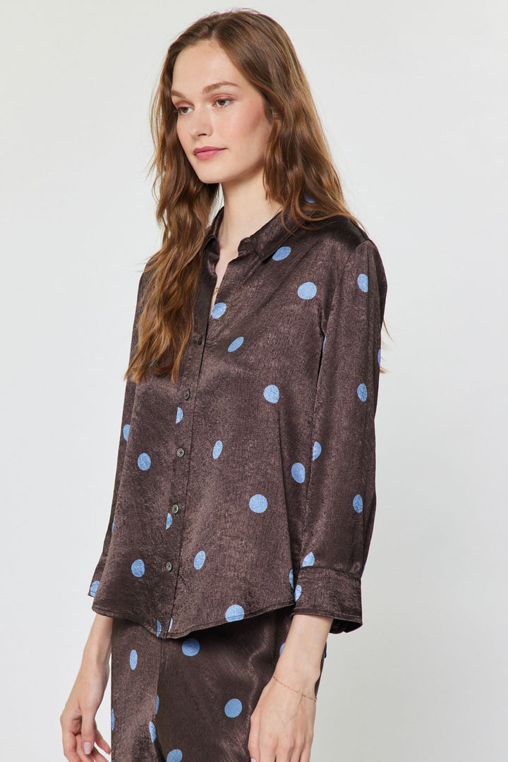 Cocoa Crush Button Up Blouse