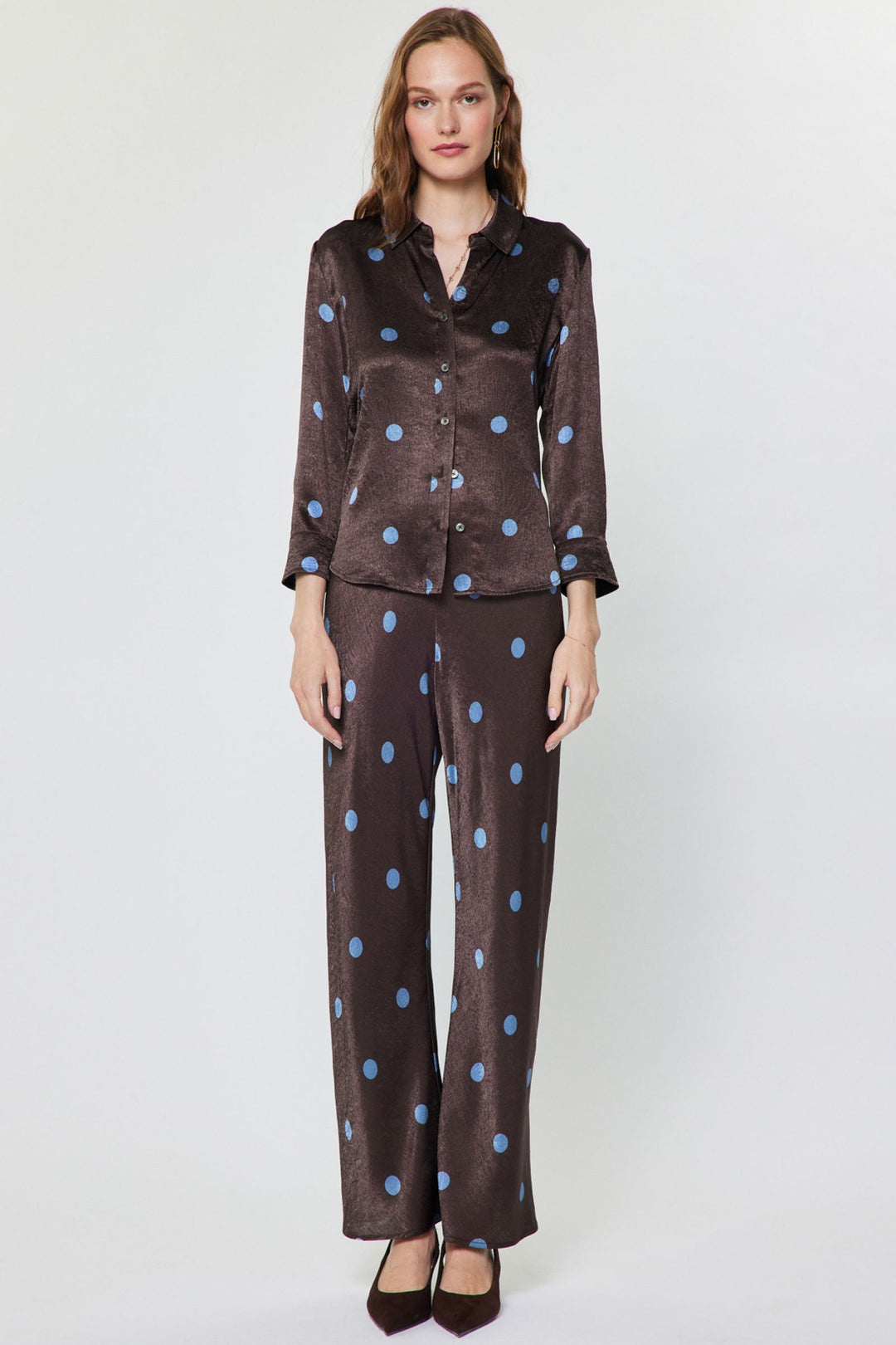 Cocoa Crush Button Up Blouse
