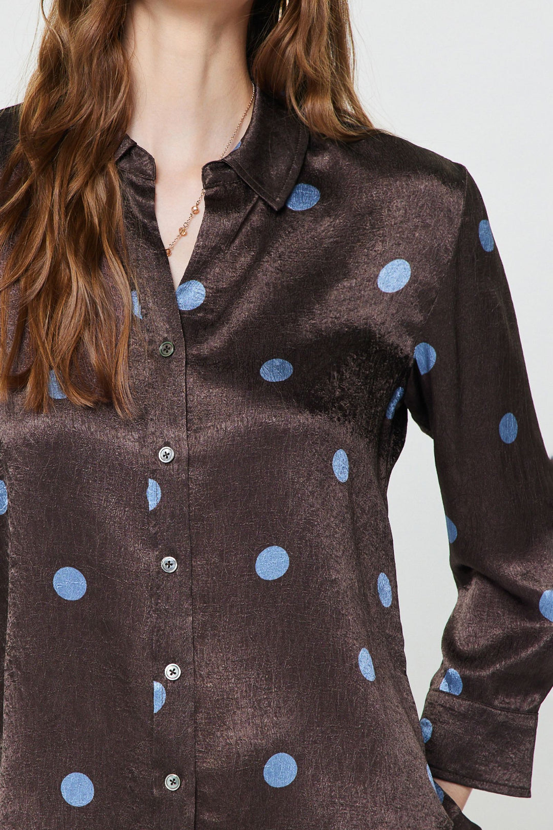 Cocoa Crush Button Up Blouse