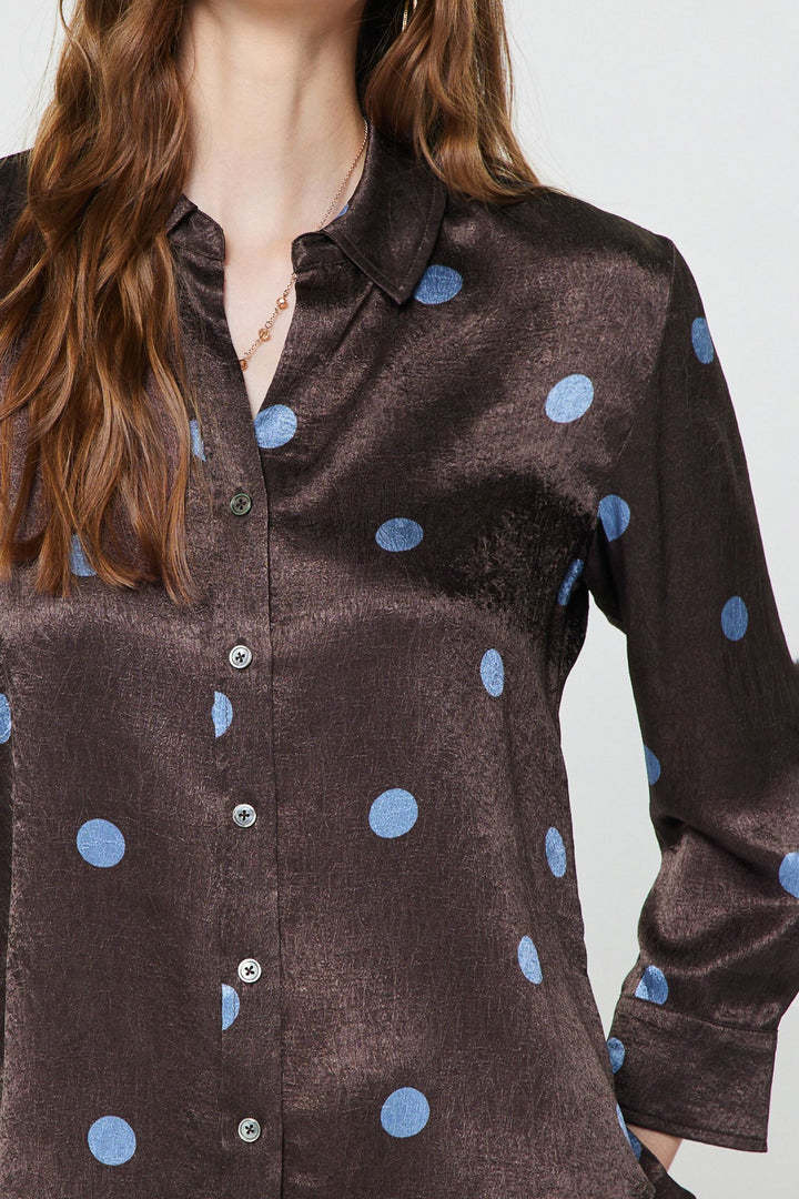 Cocoa Crush Button Up Blouse
