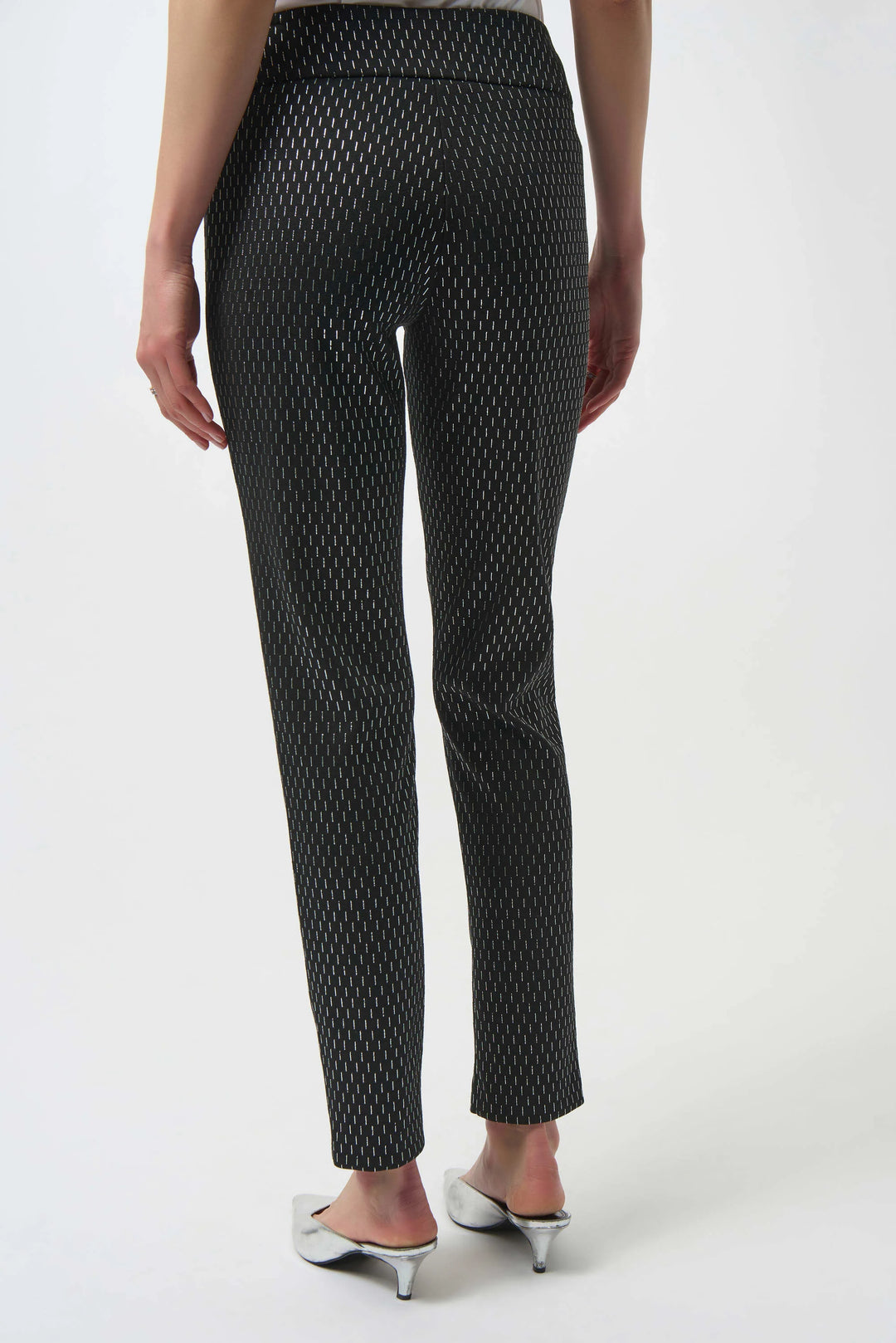 Foil Flecked Slim Fit Pants