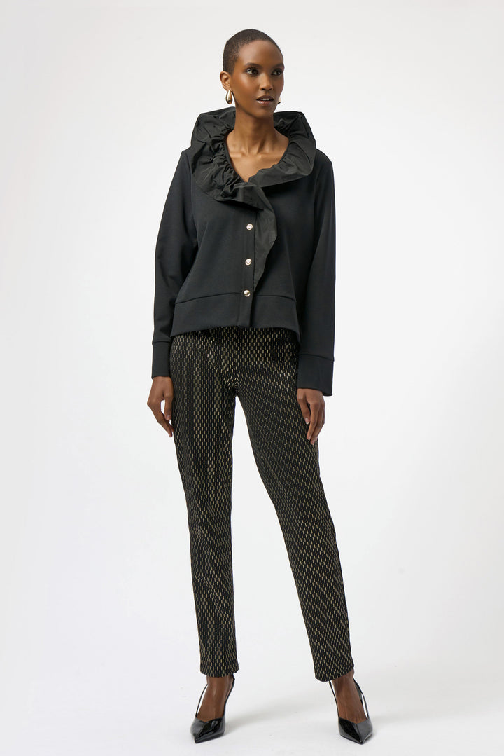 Foil Flecked Slim Fit Pants