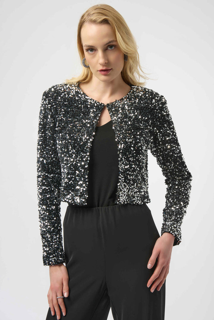 Starlit Sequin Velvet Cardigan
