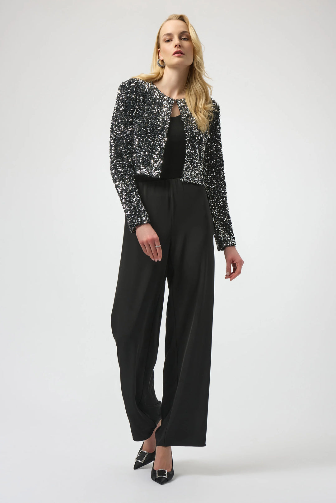 Starlit Sequin Velvet Cardigan