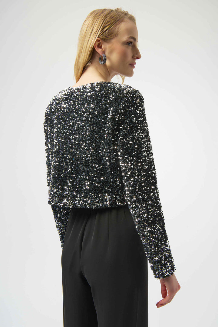 Starlit Sequin Velvet Cardigan