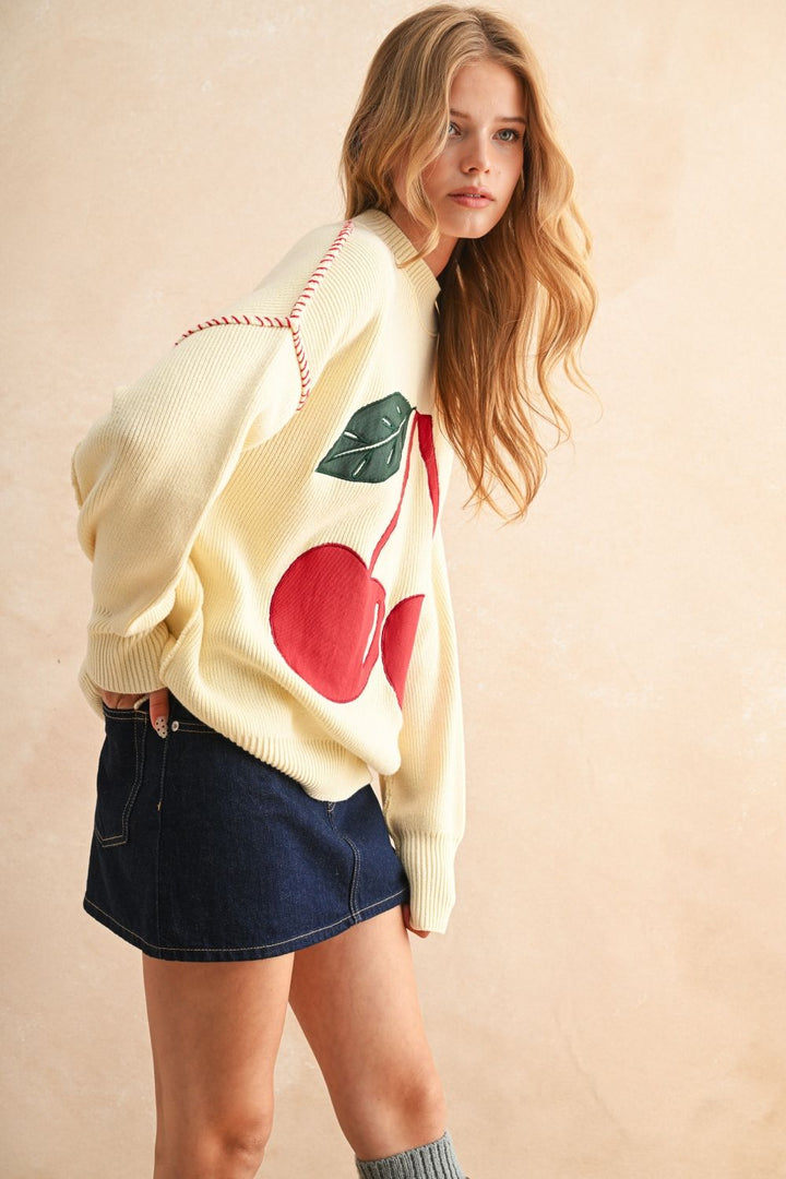 Cherry Lane Knit Sweater