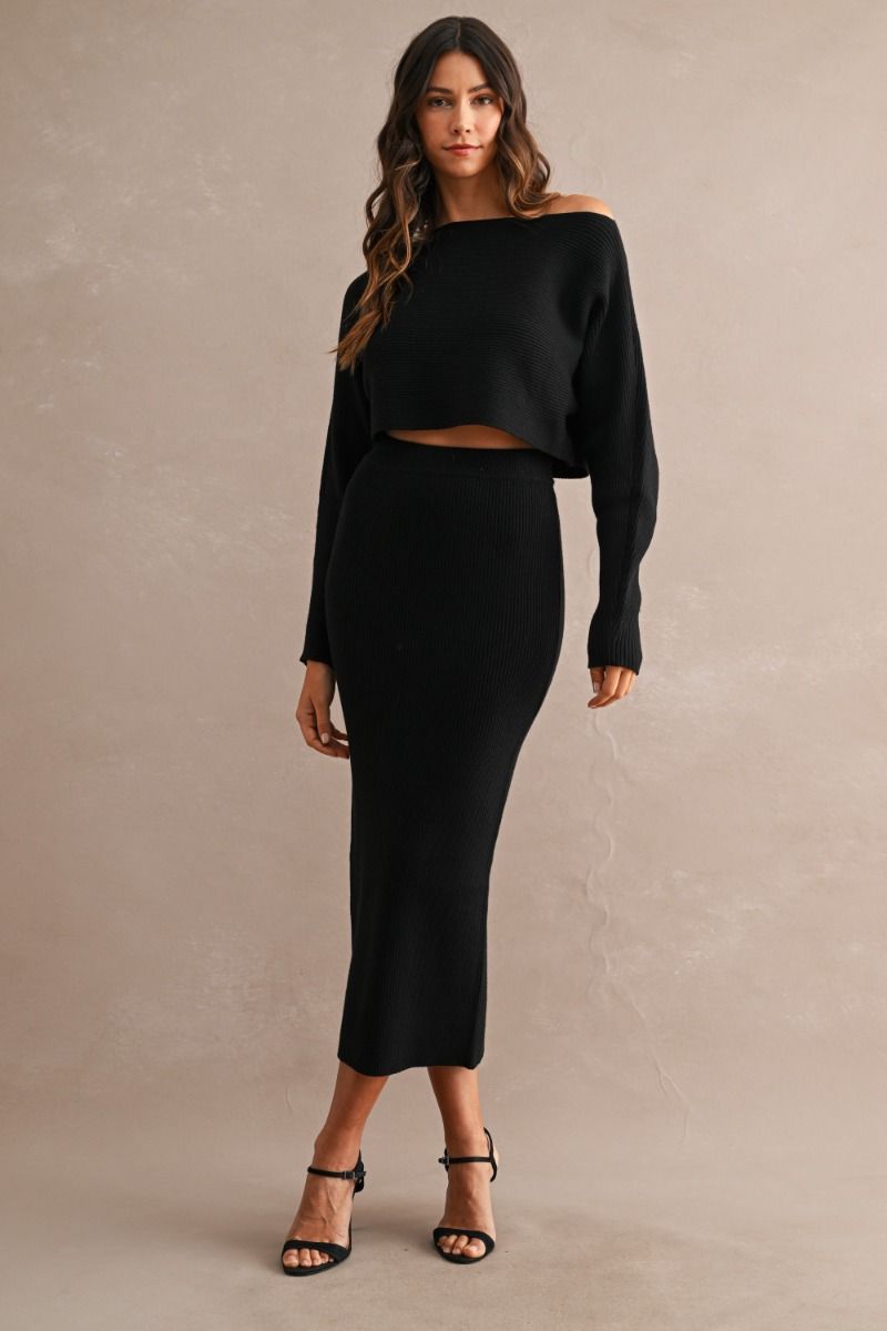 Lexie Sweater &amp; Midi Skirt Set