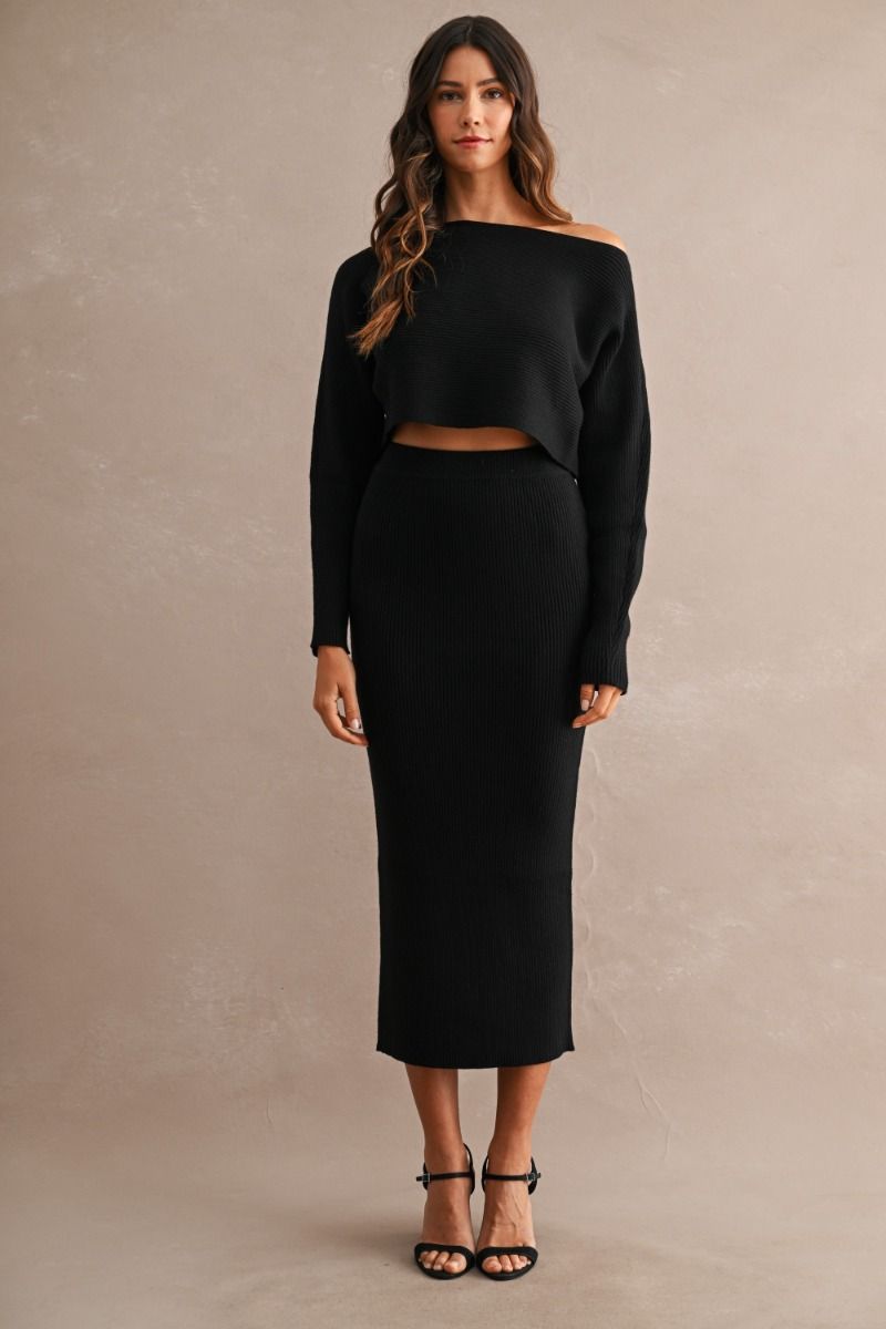 Lexie Sweater &amp; Midi Skirt Set