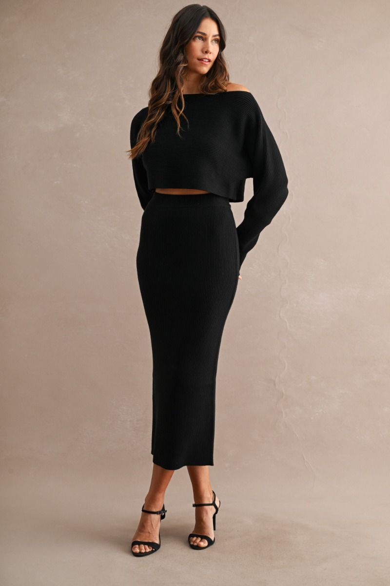 Lexie Sweater &amp; Midi Skirt Set