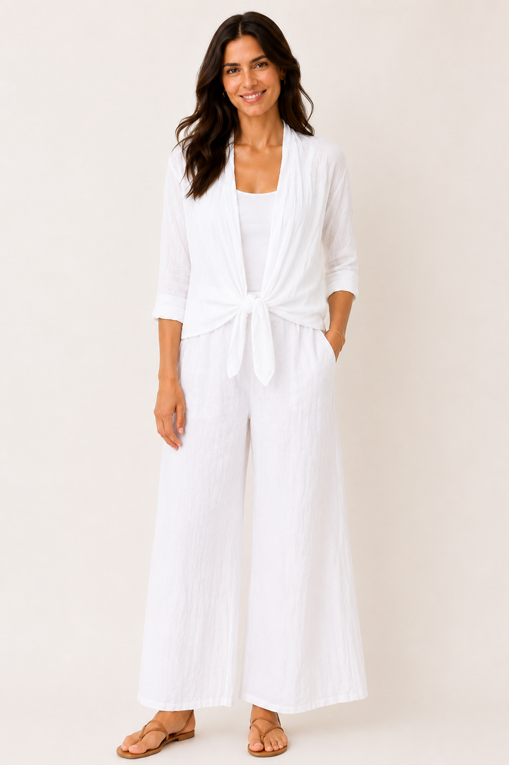 Crinkle Tie Cardigan