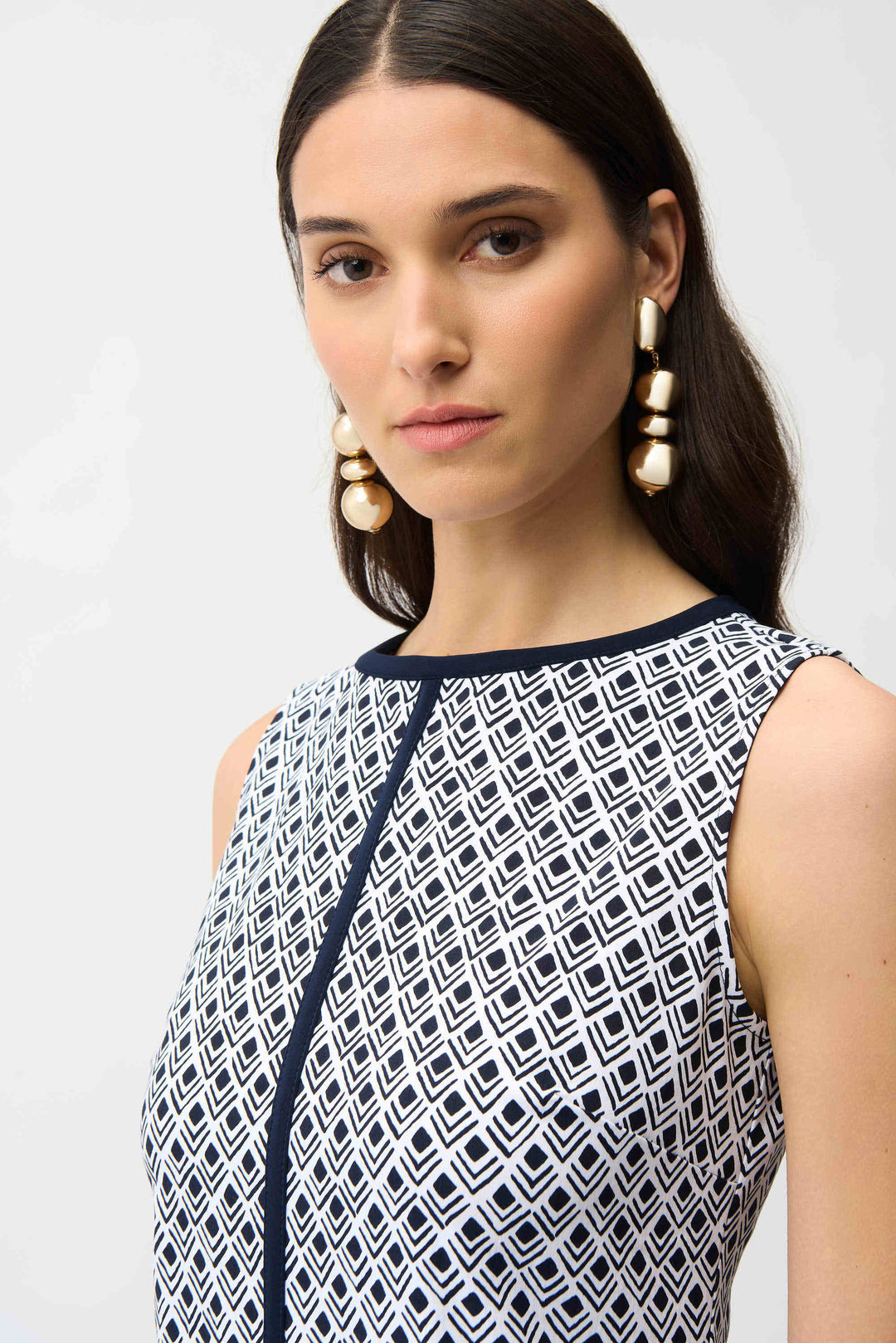 Capri Coast Geometric Print Dress