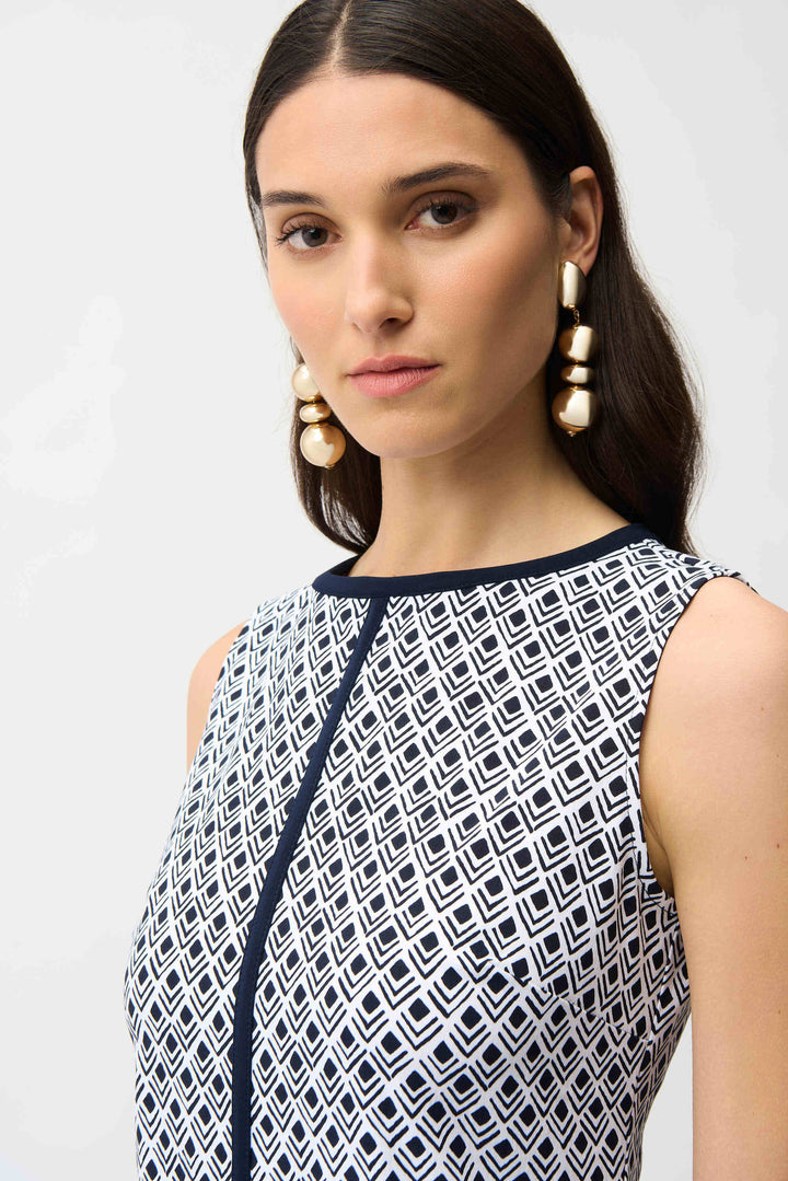 Capri Coast Geometric Print Dress