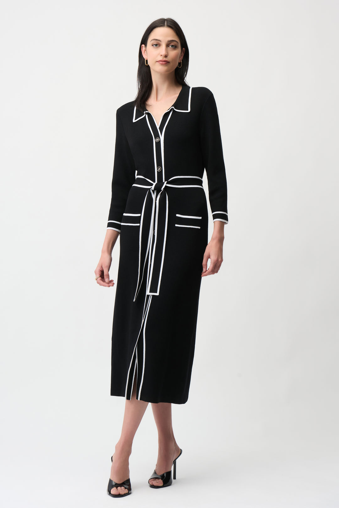 Janice Contrast Shirt Dress
