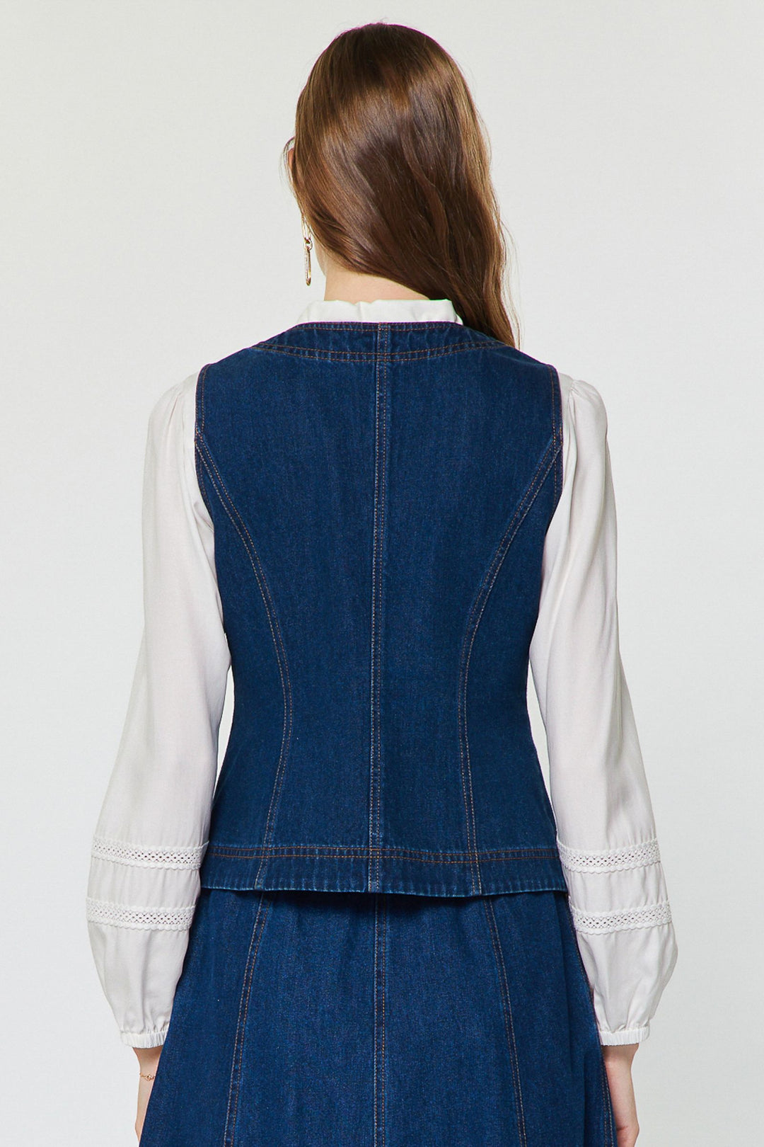 Indigo Garden Denim Vest
