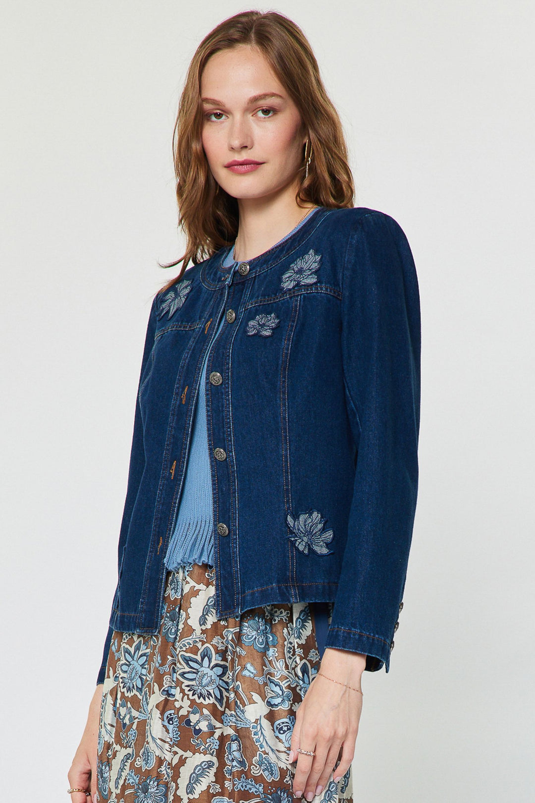 Indigo Garden Denim Jacket