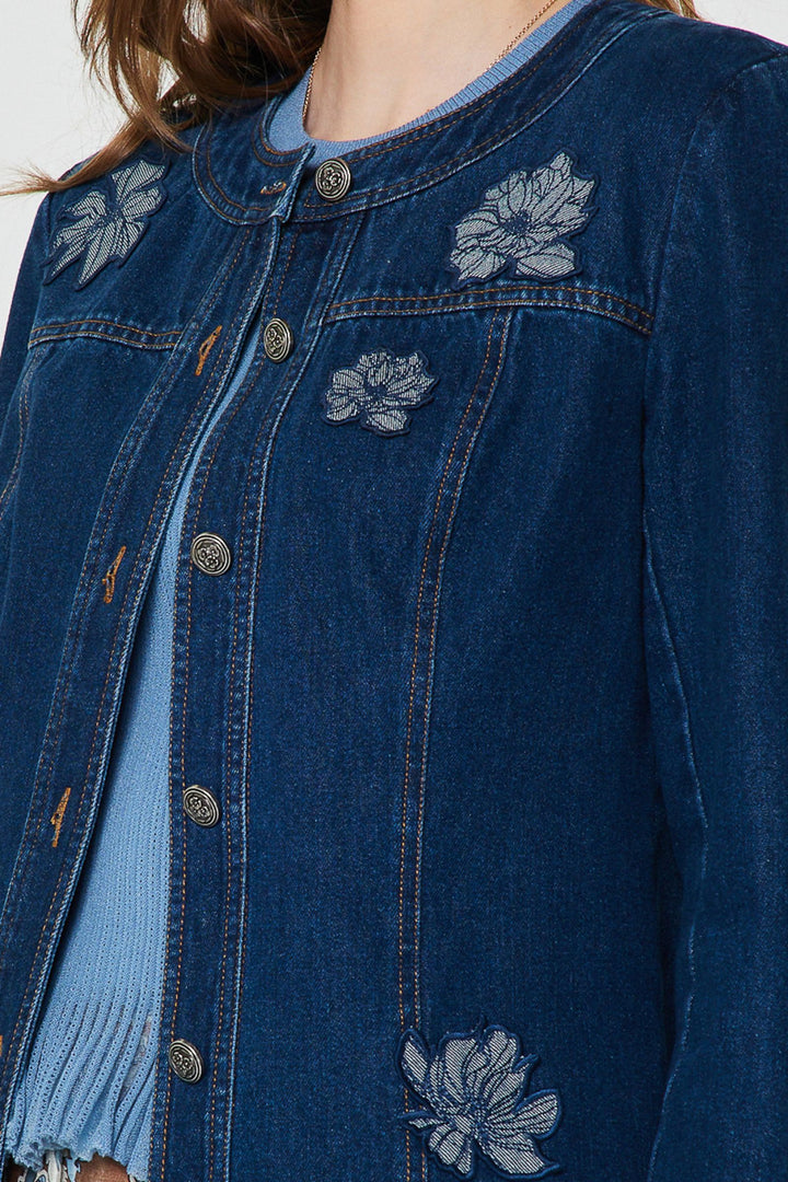 Indigo Garden Denim Jacket