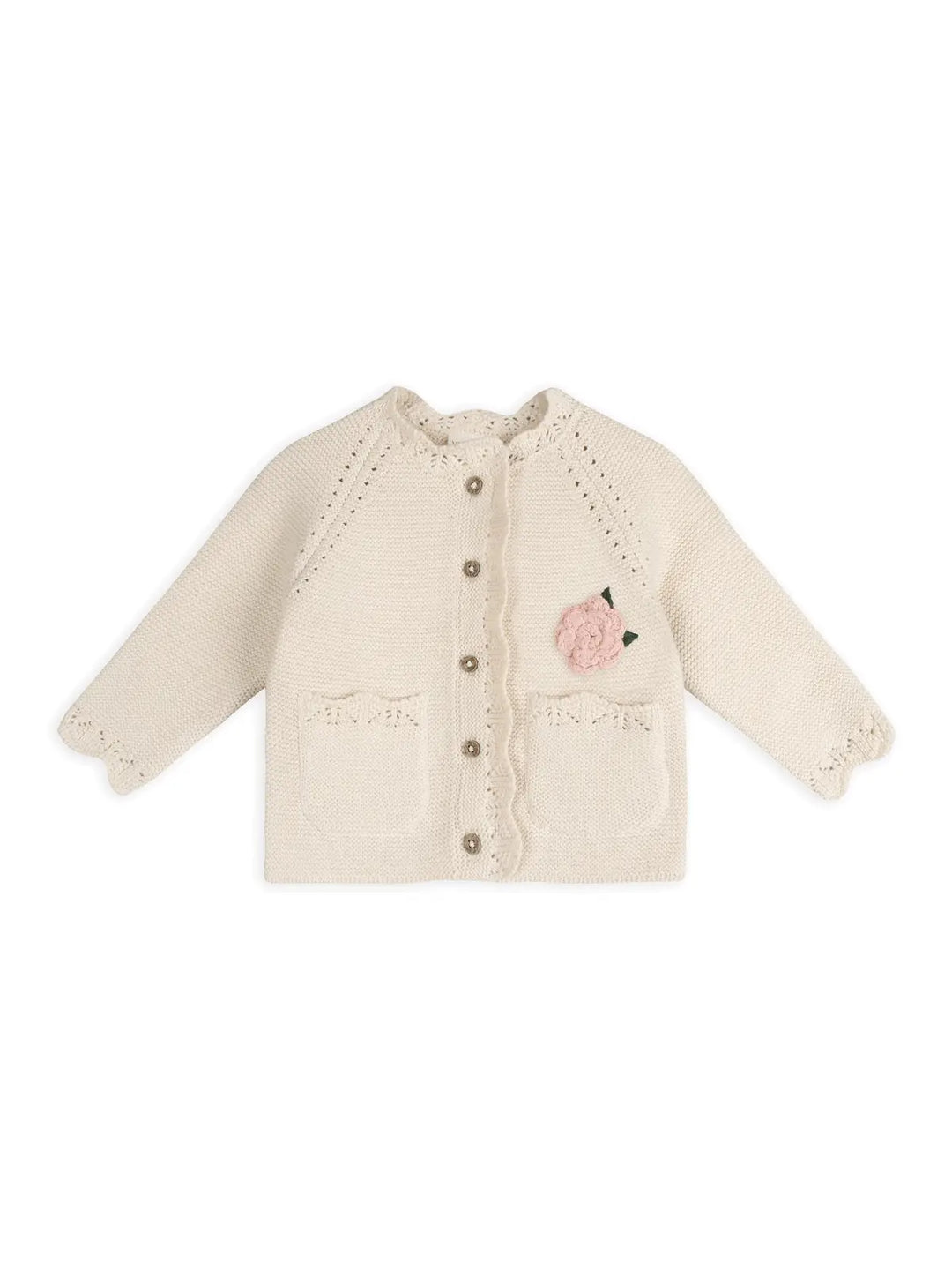 Crochet Flower Baby Cardigan