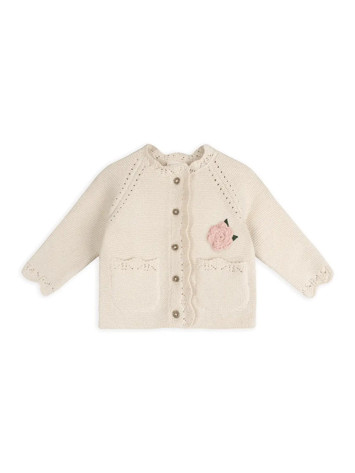 Crochet Flower Baby Cardigan