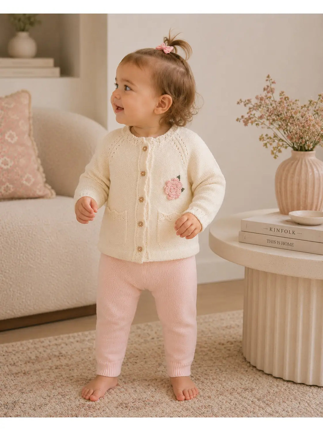 Crochet Flower Baby Cardigan