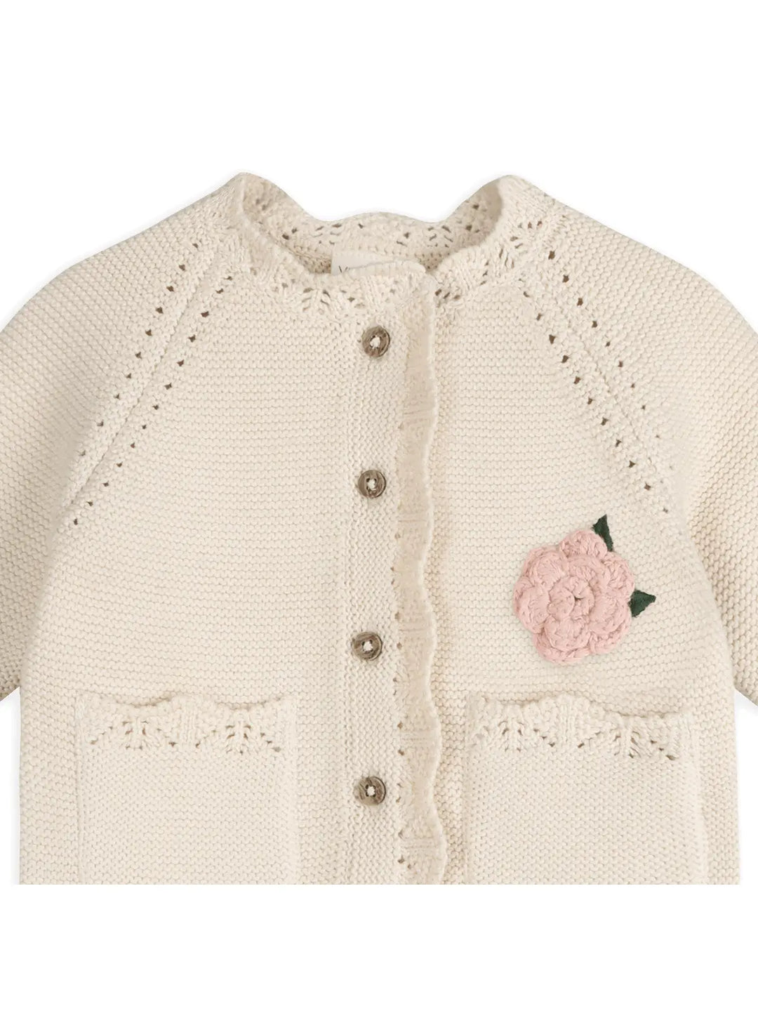 Crochet Flower Baby Cardigan