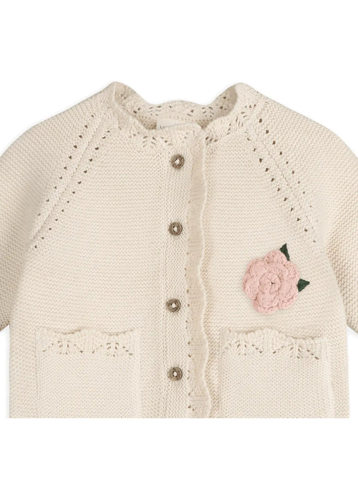 Crochet Flower Baby Cardigan