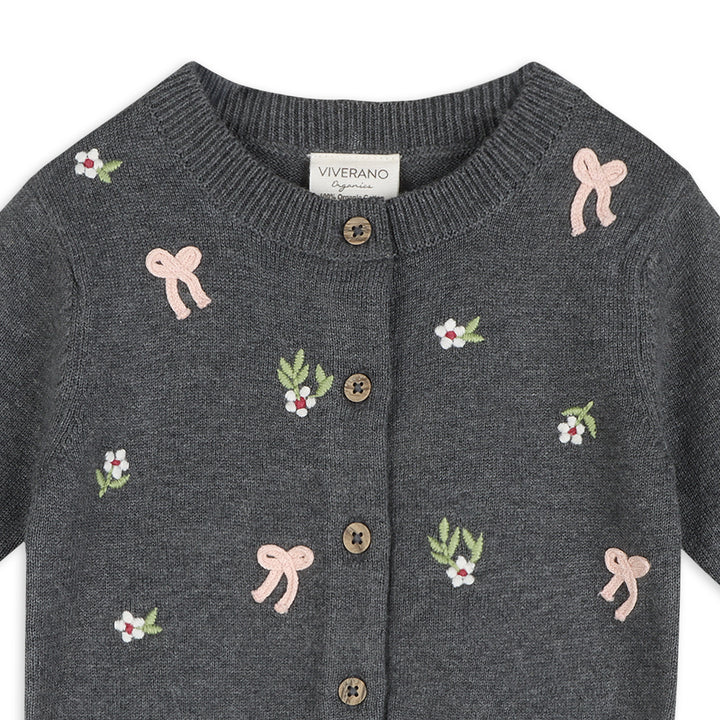 Hazel Bow Baby Cardigan