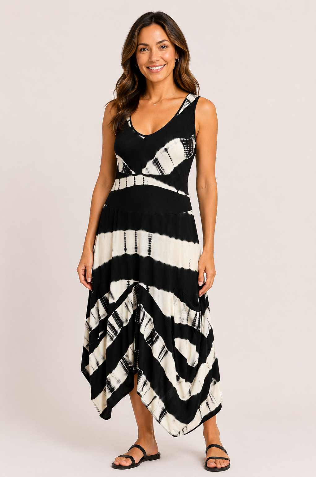 Midnight Tide Tie Dye Dress, Final Sale