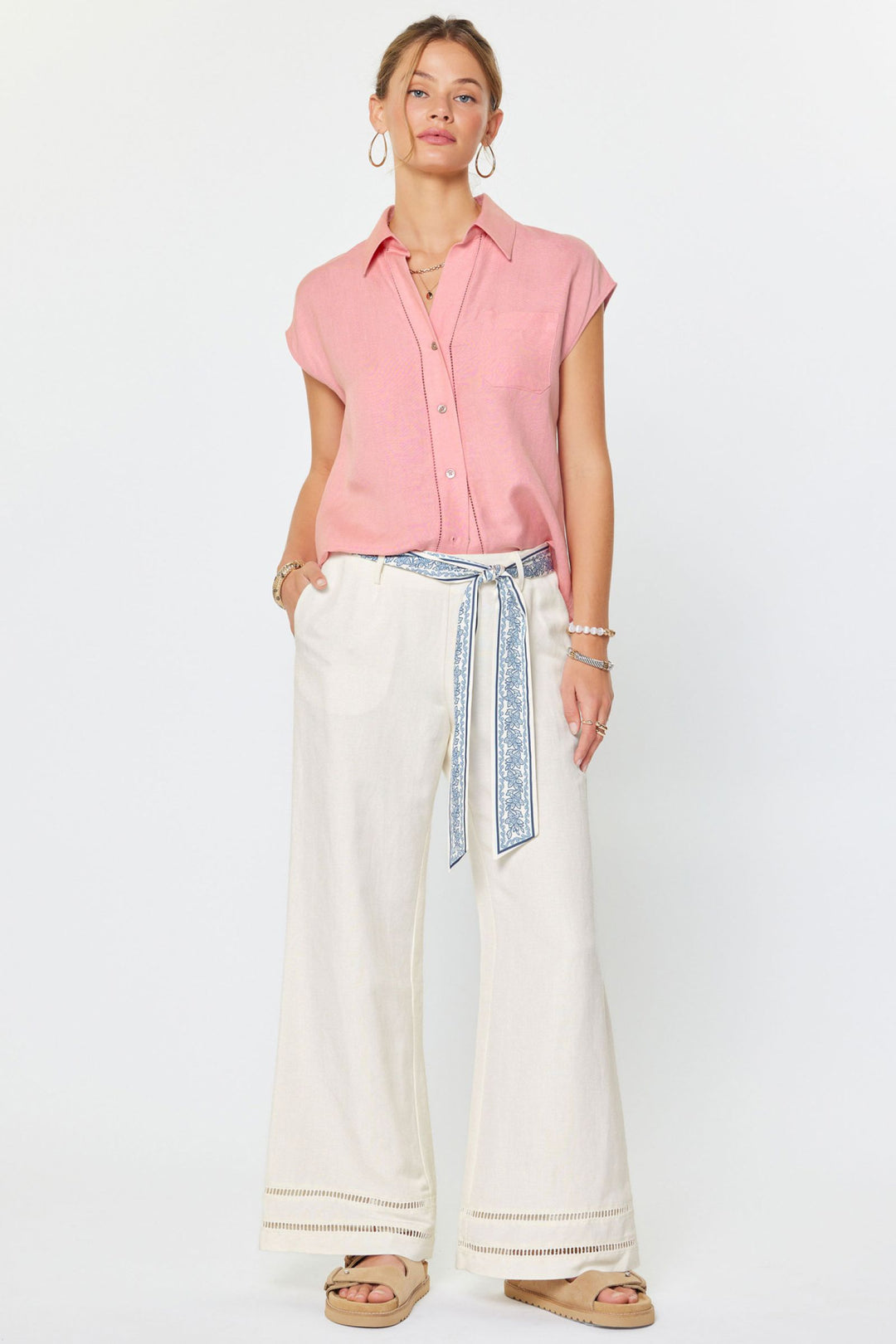 Capri Coast Pants w/ Scarf Belt