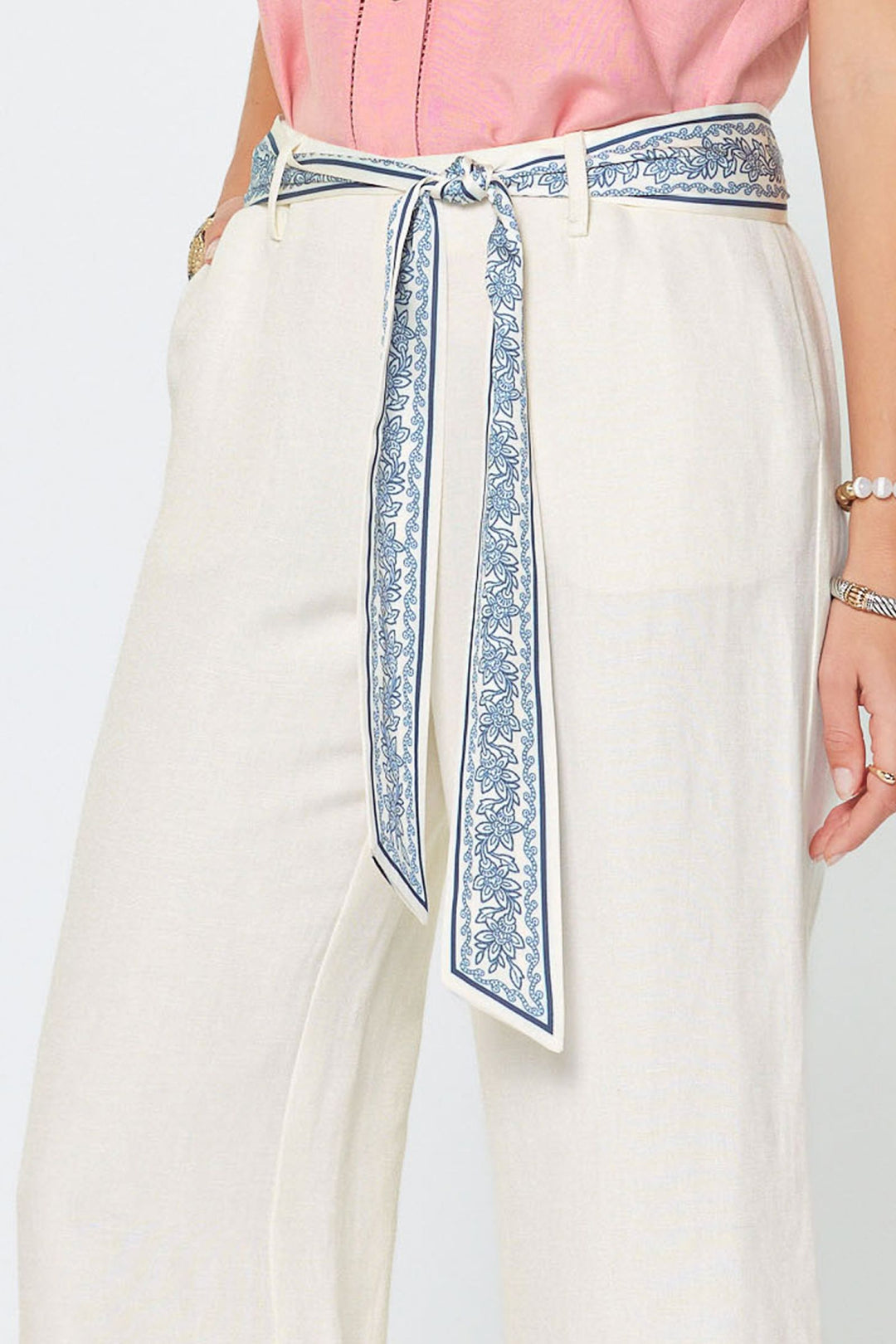 Capri Coast Pants w/ Scarf Belt