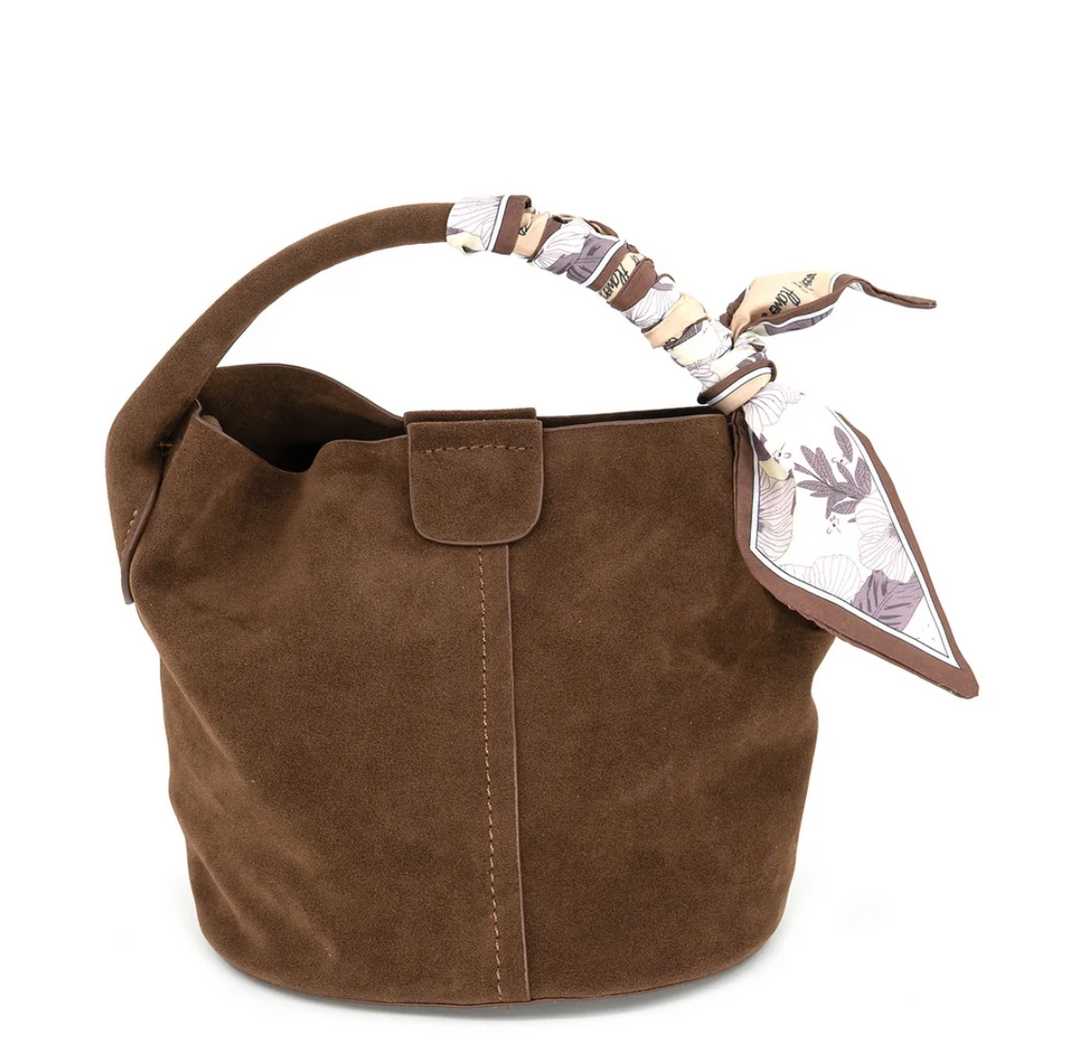 Sienna Suede Bucket Bag