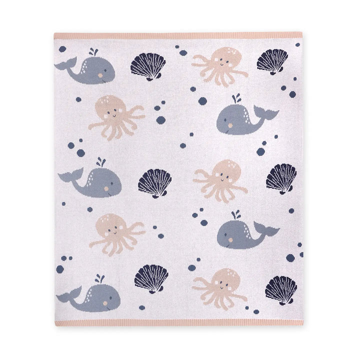 Octopus &amp; Whale Baby Blanket