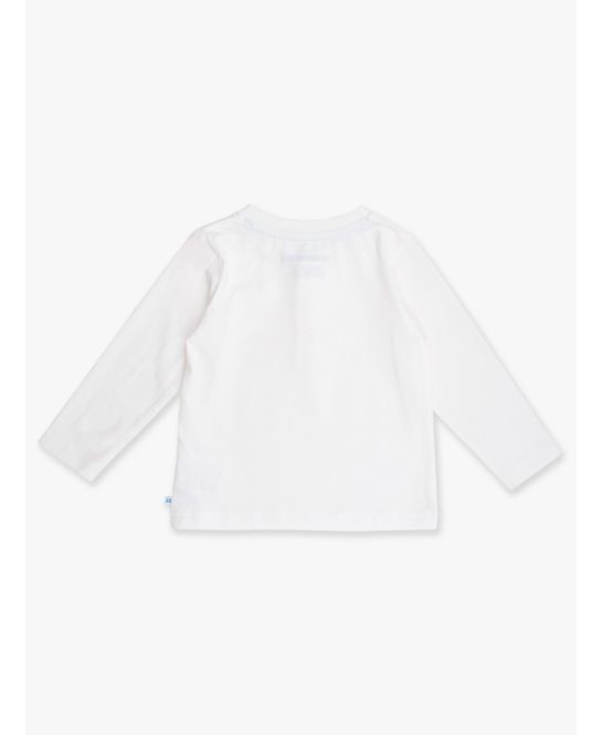 White long-sleeve shirt on a light gray background