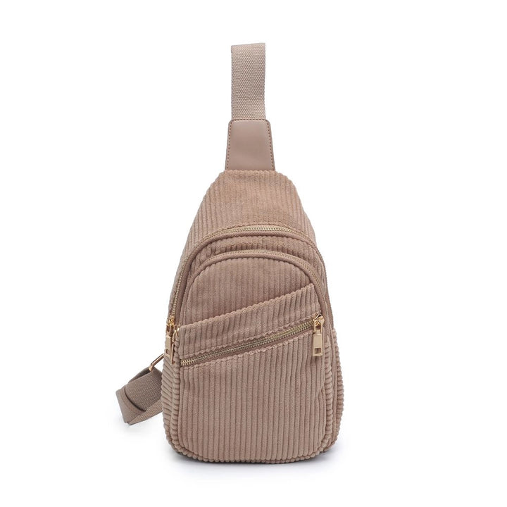 Zoe Corduroy Backpack, Natural