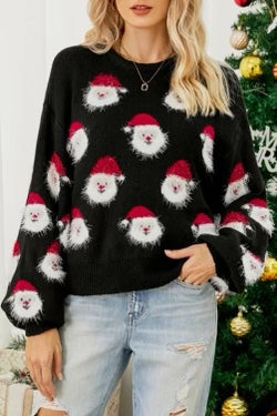 Santa Baby Sweater, Black