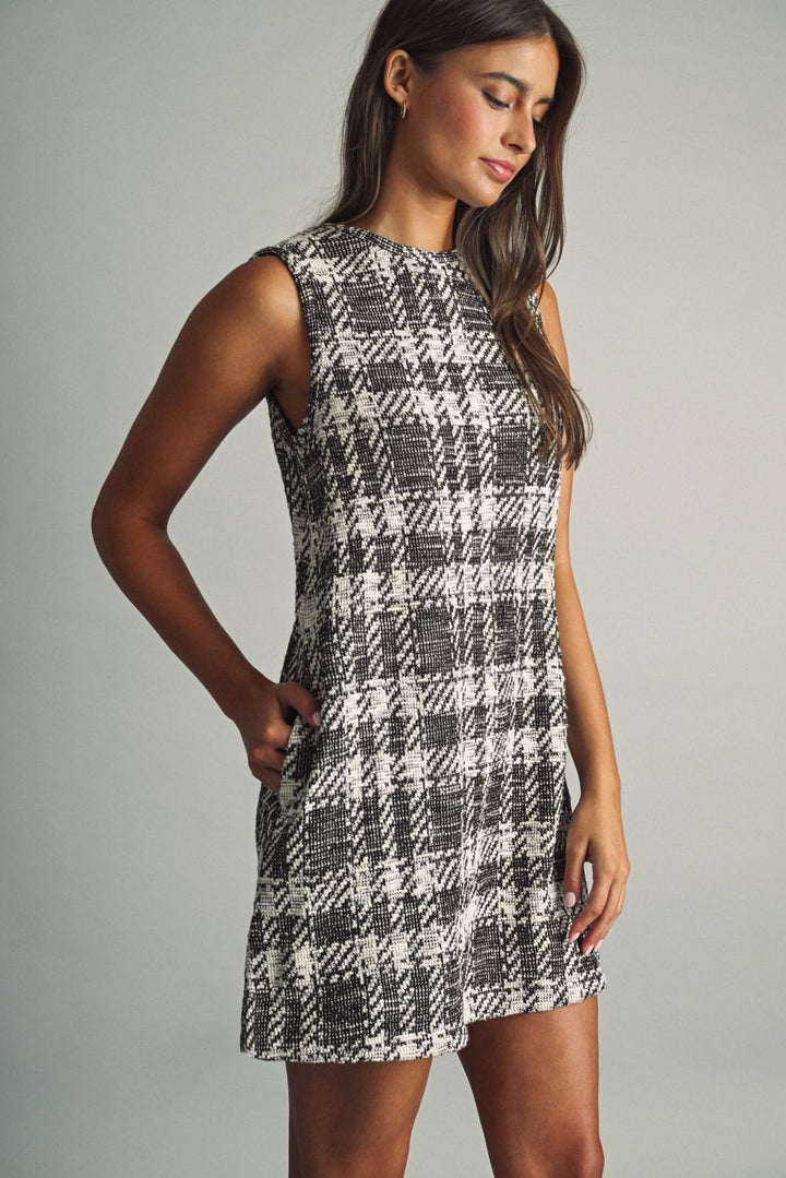 Snowfall Tweed Shift Dress