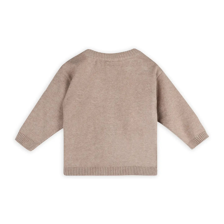 Fuzzy Bear Baby Sweater &amp; Pant Set