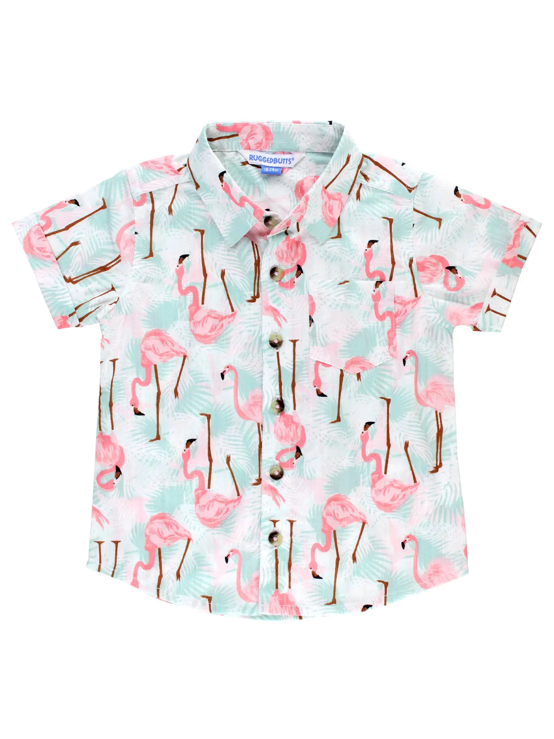 Flamingo Boys Button Down Shirt