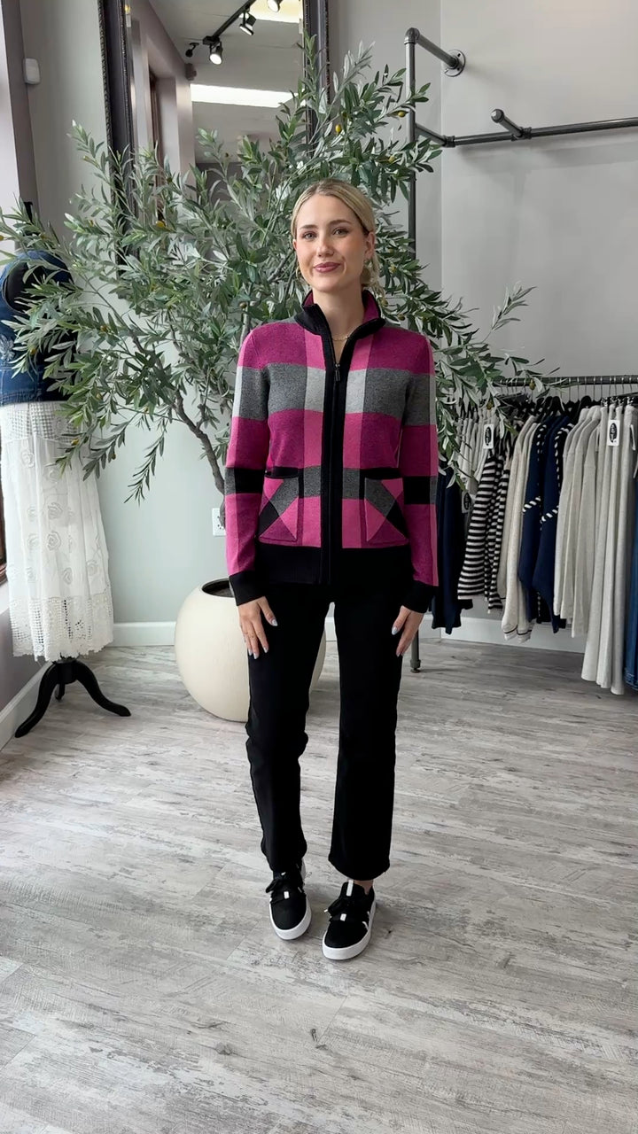 Posh in Plaid Cardigan