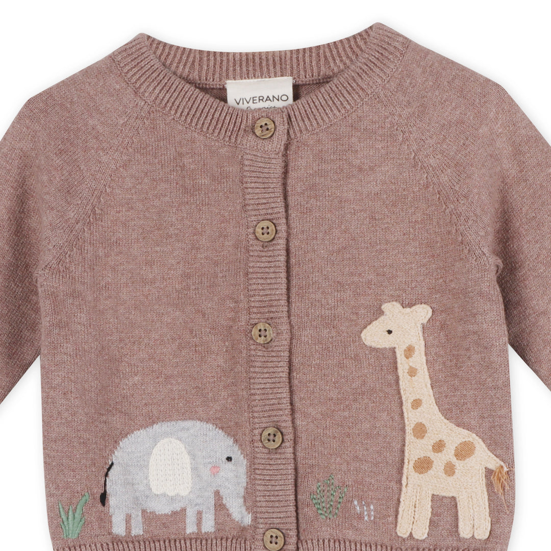 Animal Safari Baby Cardigan